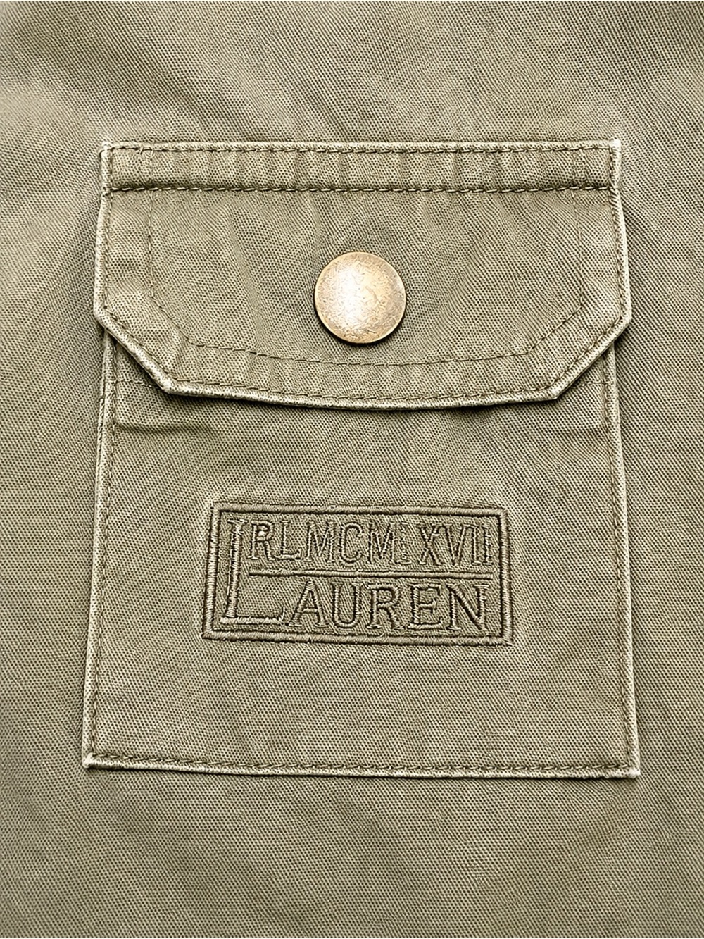 Vintage Lauren Ralph Lauren Safari Utility Vest Olive Cotton Medium Hong Kong - Picture 5 of 13